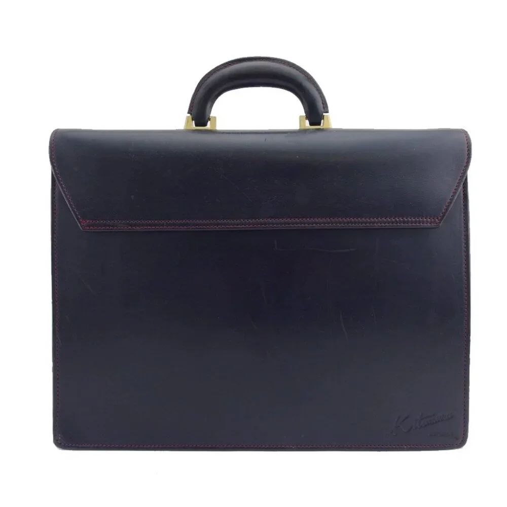 Kitamura Business bag Navy black Women Authentic secondhand